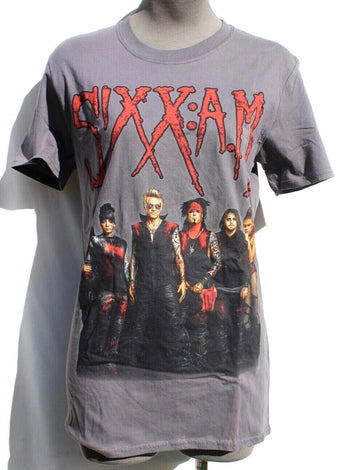 SIXX AM Official Skull Rock MERCH BAND CONCERT MUSIC T-SHIRT NOS