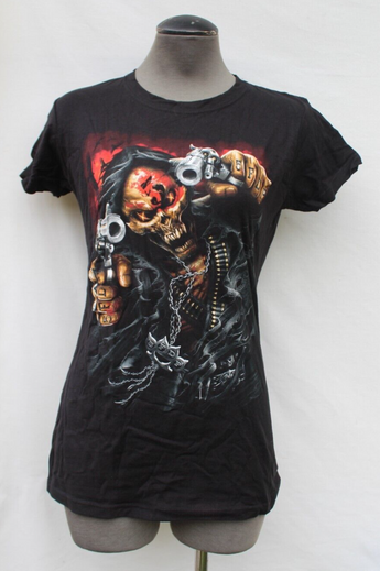 Five Finger Death Punch Demon Inside (5FDP) Women's Graphic T-shirt Tee Medium