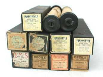 Vintage Lot Of 11 (Fox Trot, Waltz) Player Piano Music Roll Piano Player