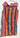 Vintage 1960s Retro Mod MCM Stripe Psychedelic Rainbow Sleeveless Needle Dress