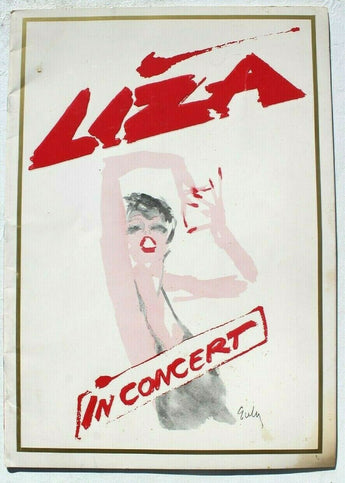 Vtg Promo Movie Theatre Liza In Concert Screening Press Kit Brochure