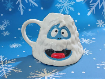 New White / Blue Abominable Snowman Monster Christmas Holiday Coffe Mug Gift