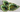 Vtg GREEN California Pottery Santa Anita Ware 3 Leaf Bowl Serving Dish W/ Handle