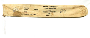 Vtg Authentic 1972 Elvis Presley Palm Springs Fishing Pole Storage Travel Bag