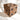 New MCM Brown Big Wood Jumbo Large Dice Six Sided Room Decor Figurine