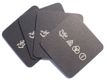 Lot Of 4 New 2015 Led Zeppelin Edition PROMO Cup Drink Coaster - Rare