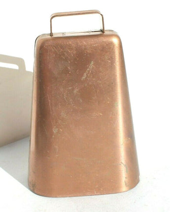 Vintage Cow Bell Livestock Farmhouse Metal Bell 7" Tall