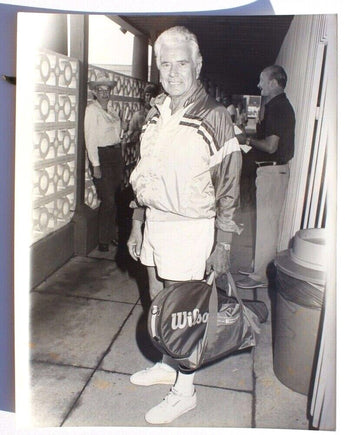 Vtg 1987 John Forsythe Star Of "Dynasty" Hollywood Celebrity Tennis Match Photo