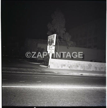 Vtg 1965 Parking Lot Sign On Green Street / Pasadena Rose Parade Photo #2337