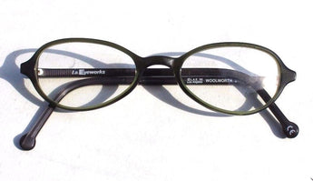 Vtg 2000 L.A. Eyeworks Eyeglasses - Retro Emerald Green Woolworth 246 Glasses 1