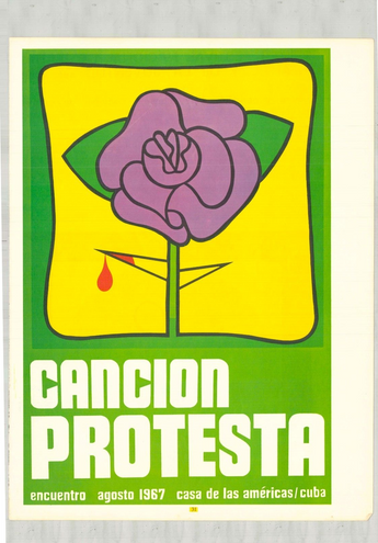 Vtg August 1967s Cancion Protesta Cuban Movie Film Photo #2705