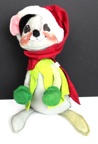 Vintage 1971 Annalee Christmas Caroling Mouse Caroler Mobilitee Doll 13"