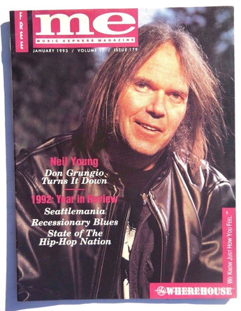 January 1993 Vol. 17 Issue 179 ME Music Express MAGAZINE Music NEWS Neil Young