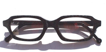 New Vtg 1995 L.A. Eyeworks Retro Abstract Sunglasses - Black Hut 101