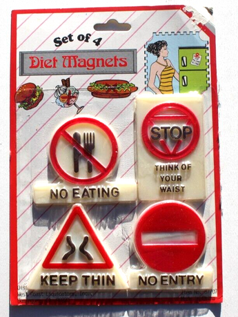Sealed Vintage 1980s 1990s Diet Magnets Meme Funny Fridge Gag Gift NOS