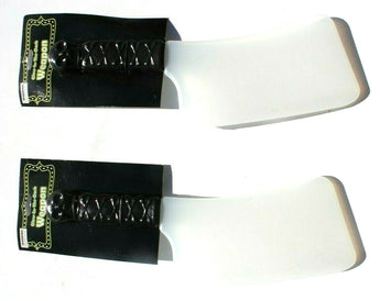 New Lot Of 2 Glow In The Dark Plastic Meat Cleaver Butcher Knife Halloween Prop