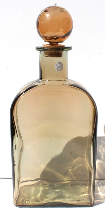 New Vidrios San Miguel EXTRA LARGE Green Recycled Glass Bottle Decanter Spain
