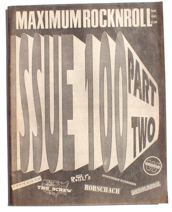 Vtg September 1991 Maximum Rock N Roll Punk Rock Music Zine Magazine
