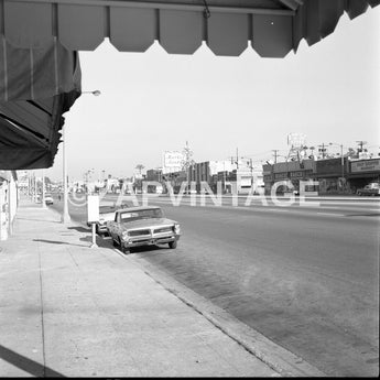 Vtg 1964 Huntington Blvd (Market Basket) Grocery Store Old Cars Shops Photo 2102