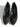 Vtg 1980s - 1990s Retro Mosaic Brand Women's Black & Purple Leather High Heels