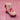 New Ceramic Pink / Red Valentines Day Heart Love Groovy Roller Skate Candle