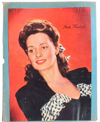Vtg 1940's Brenda Marshall CELEBRITY Photo CLIPPING CUT OUT Photoplay Magazine