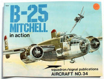 Vtg Squadron Signal Pub. B-25 Mitchell In Action Aircraft No. 34 Booklet
