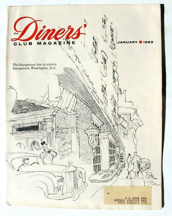 Vtg January 1963 The Diners Club Magazine Vol. 13 Issue 11 George Town Historic