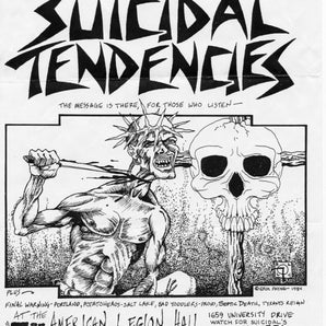 Vtg 1984 Suicidal Tendencies American Legion Punk Rock Concert Flyer Photo #3008
