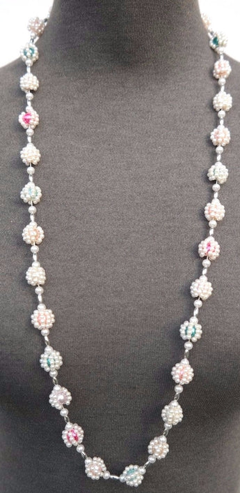 Vintage 1970's Pearl Beaded (Retro) Costume Jewelry Necklace
