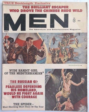 Vintage November 1961 MEN (Mens) MAGAZINE Escaper Who Drove The Chinese Reds
