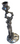 Antique Cast Metal / Spelter Art Nouveau Woman Candlestick Standing Candleholder