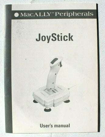 Vintage 1994 - 1996 MacAlly Peripherals Joystick User Manual / Guide