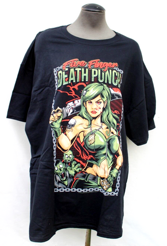New Five Finger Death Punch Demon Inside (5FDP) Men's Graphic T-shirt Tee 2XL