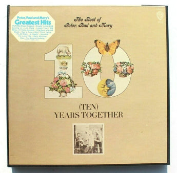 Vtg 1970 Peter Paul & Mary: Ten Years Together Warner Bros Reel To Reel WST 2552