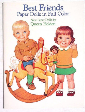 NEW Vtg 1985 BEST FRIENDS Queen Holden (Dover) Paper Dolls Book / Booklet
