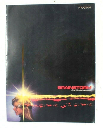Vtg Promo Movie Theatre Advance Program Brochure - 1983 Brainstorm MGM