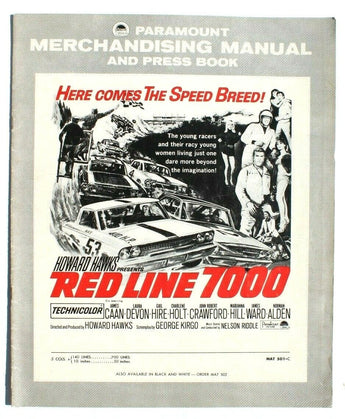 Vtg 1965 Red Line 7000 Merchandising Manual Press Book Booklet (Caan Devon)