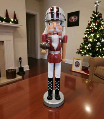 New Large Football Player Christmas Holiday Nutcracker Room Decor