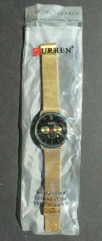 Men's Luxury Sport Watch Collection Curren Chronograph Quartz In Gold (#56)