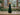 New Royal Green Velvet Large Christmas Tree W/ Gold Bow Figure Room Decor