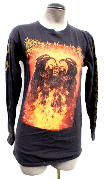 Vintage Men's Gothic CRADLE OF FILTH Long Sleeve T-shirt - Small