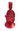 New Red Glass Christmas Holiday Santa Claus Candle Stick Holder Room Decor