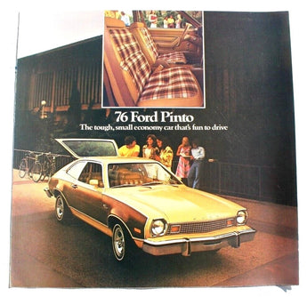Vintage Original 1976 Ford Pinto Foldout Sales Brochure 76 Sedan Runabout Wagon