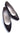 Vtg Women GUCCI Black Leather GOLD LOGO Textured High HEEL Pumps SHOES M36