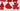 HRM Vintage Lot Of (10) Red Plastic Cookie Cutters Clown WITCH Cake CAT House