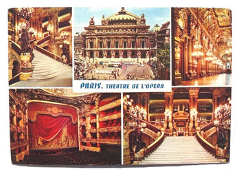 Vintage 1970's PARIS Theatre De L' Opera Photo Postcard
