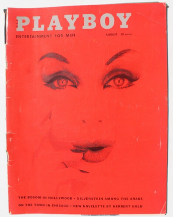 Vtg August 1959 Playboy Magazine Vol. 6 No. 8 Clayre Peters W/ Centerfold