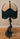 New Blue Boho Peacock Table Lamp W/ Wicker Shade W/ Tassels Fringe Room Decor