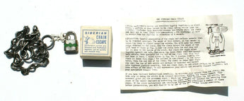 Vtg NOS 1960s - 1970s Rare Magic Trick Gag - Siberian Chain Escape